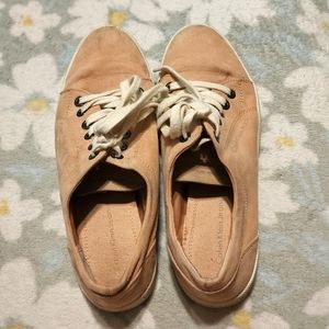 Pink Suede Calvin Klein Jeans Sneakers- Size 6W